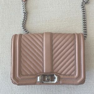 Rebecca Minkoff Love Small Chevron Quilted Leather Crossbody